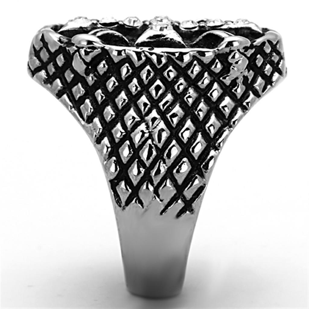 Anillo Color Plata Para Hombres de Acero Inoxidable Cruz Antigua - Jewelry Store by Erik Rayo