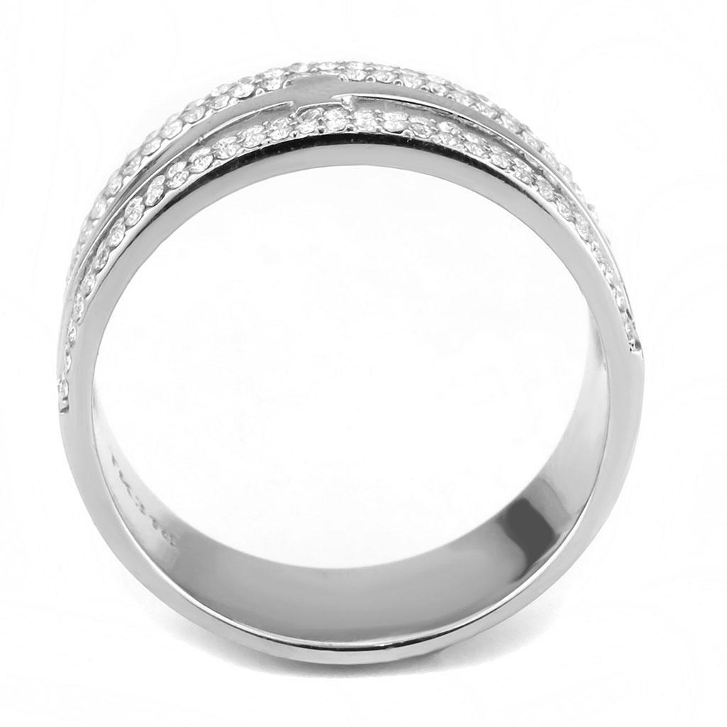 Anillo Color Plata Para Hombres de Acero Inoxidable Cruz Horizontal - Jewelry Store by Erik Rayo