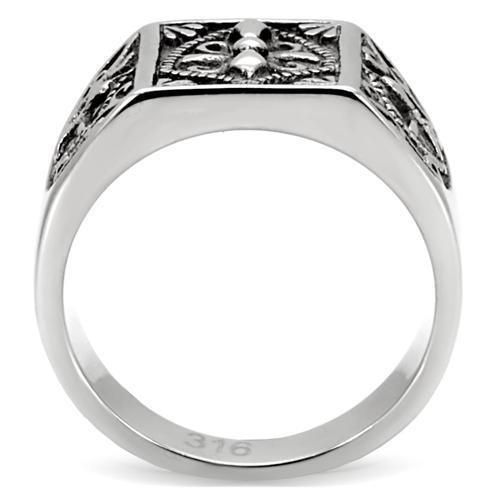 Anillo Color Plata Para Hombres de Acero Inoxidable Cruz Medieval Antigua - Jewelry Store by Erik Rayo