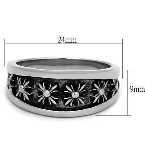Anillo Color Plata Para Hombres de Acero Inoxidable Cruzes Goticas - Jewelry Store by Erik Rayo