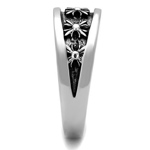 Anillo Color Plata Para Hombres de Acero Inoxidable Cruzes Goticas - Jewelry Store by Erik Rayo