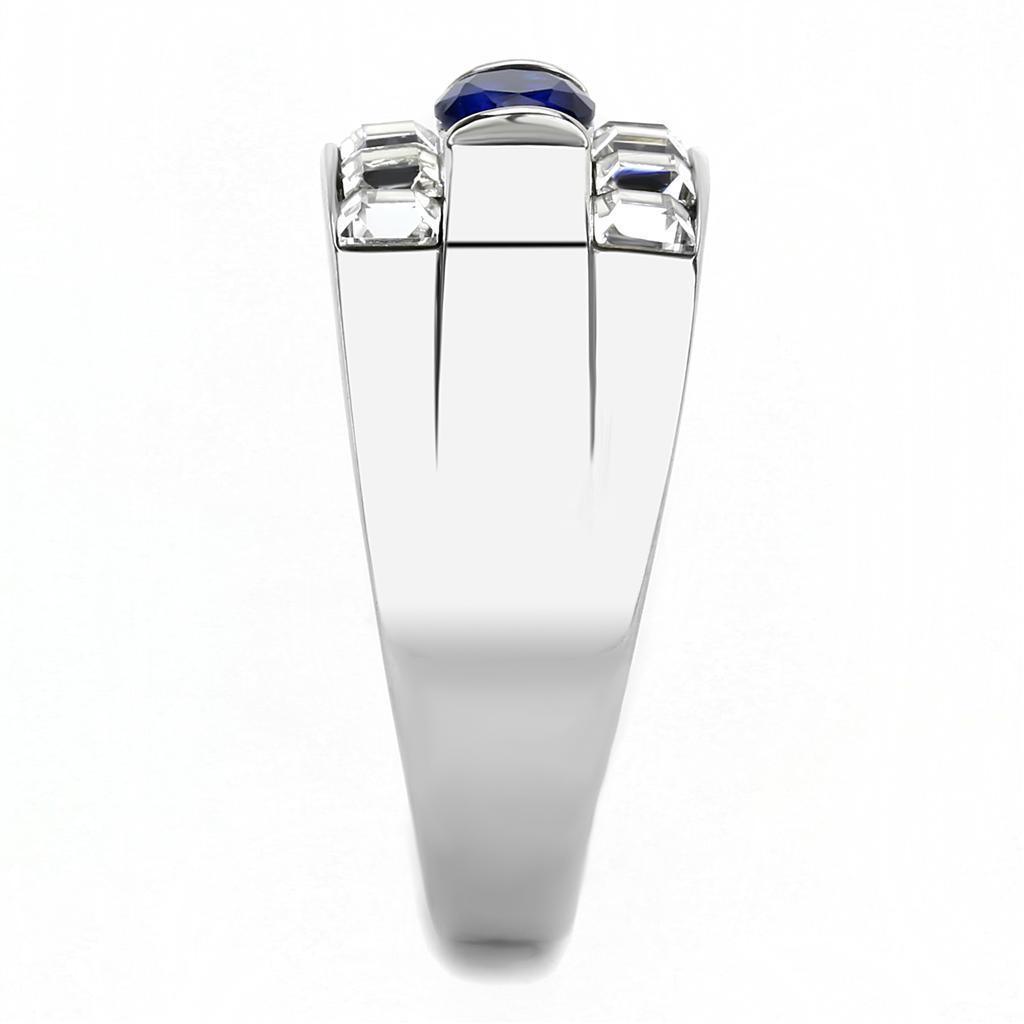 Anillo Color Plata Para Hombres de Acero Inoxidable Crystal de Montana - Jewelry Store by Erik Rayo