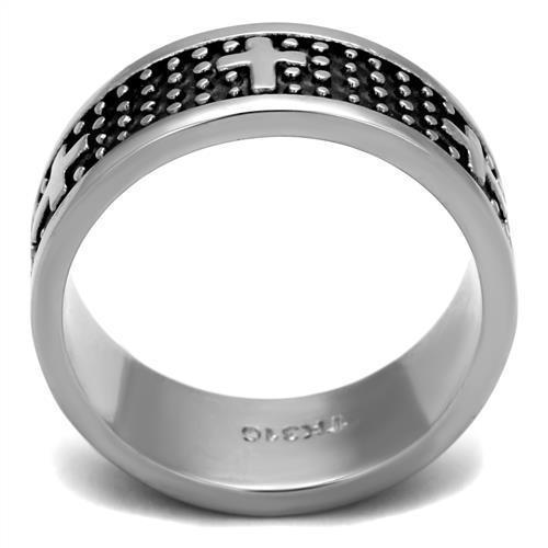 Anillo Color Plata Para Hombres de Acero Inoxidable de Cruzes Para Biker - Jewelry Store by Erik Rayo