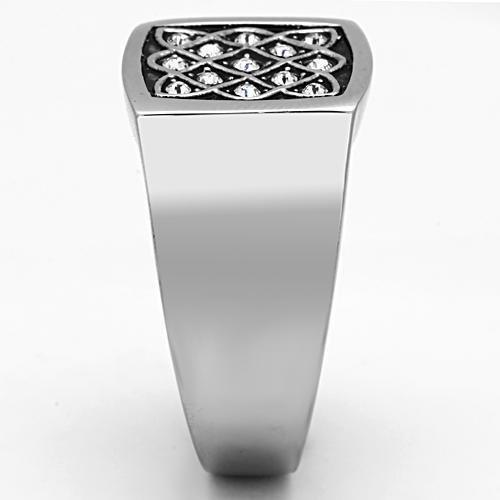 Anillo Color Plata Para Hombres de Acero Inoxidable de Geometria Especial - Jewelry Store by Erik Rayo