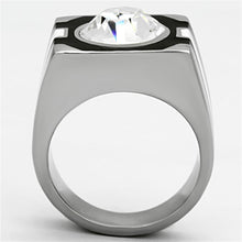 Load image into Gallery viewer, Anillo Color Plata Para Hombres y Ninos de Acero Inoxidable Diamante de Poder - Jewelry Store by Erik Rayo
