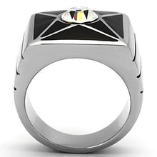 Load image into Gallery viewer, Anillo Color Plata Para Hombres y Ninos de Acero Inoxidable Diamante en Estrella - Jewelry Store by Erik Rayo
