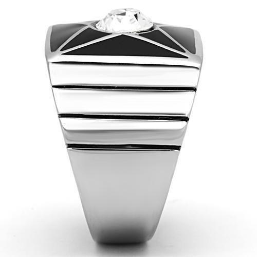 Anillo Color Plata Para Hombres de Acero Inoxidable Diamante en Estrella - Jewelry Store by Erik Rayo