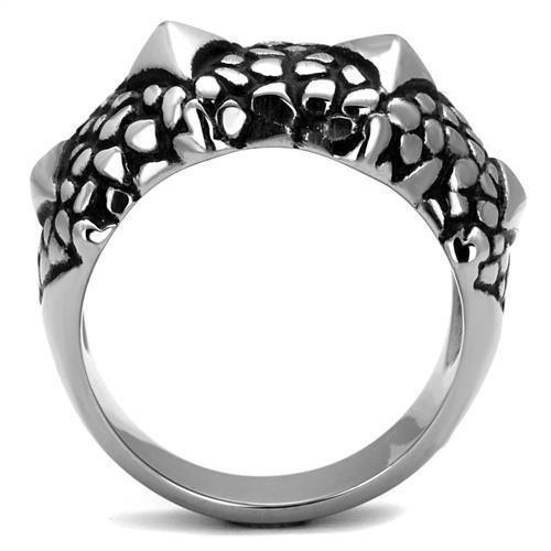 Anillo Color Plata Para Hombres de Acero Inoxidable Diamantes en Pepita - Jewelry Store by Erik Rayo
