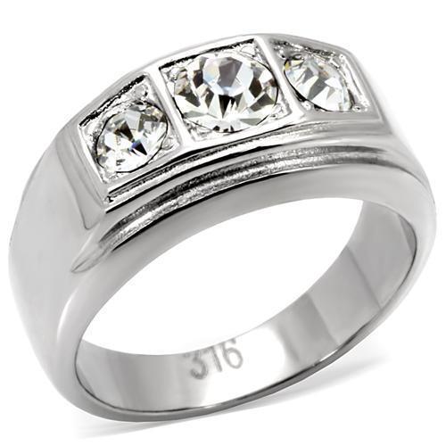Anillo Color Plata Para Hombres de Acero Inoxidable El Elegante - Jewelry Store by Erik Rayo