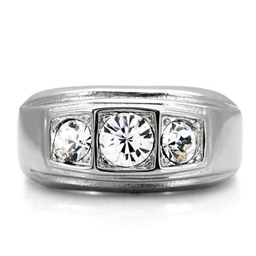 Anillo Color Plata Para Hombres de Acero Inoxidable El Elegante - Jewelry Store by Erik Rayo