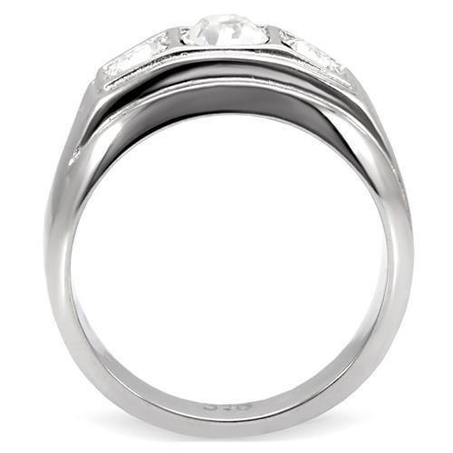 Anillo Color Plata Para Hombres de Acero Inoxidable El Elegante - Jewelry Store by Erik Rayo