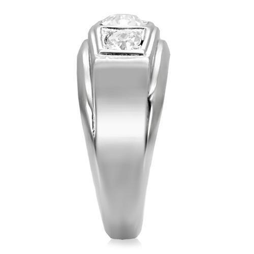 Anillo Color Plata Para Hombres de Acero Inoxidable El Elegante - Jewelry Store by Erik Rayo