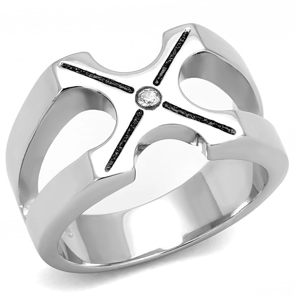 Anillo Color Plata Para Hombres de Acero Inoxidable en Equis - Jewelry Store by Erik Rayo