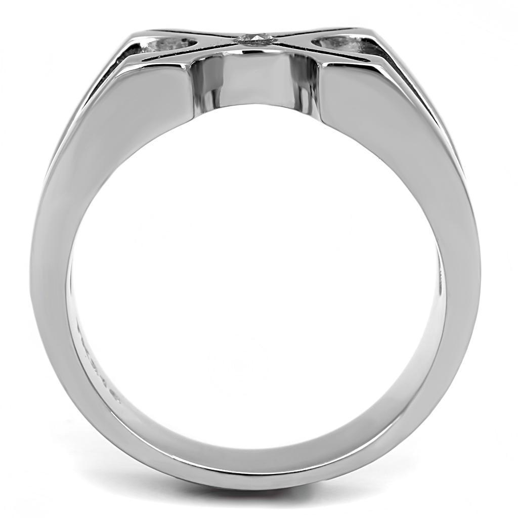 Anillo Color Plata Para Hombres de Acero Inoxidable en Equis - Jewelry Store by Erik Rayo