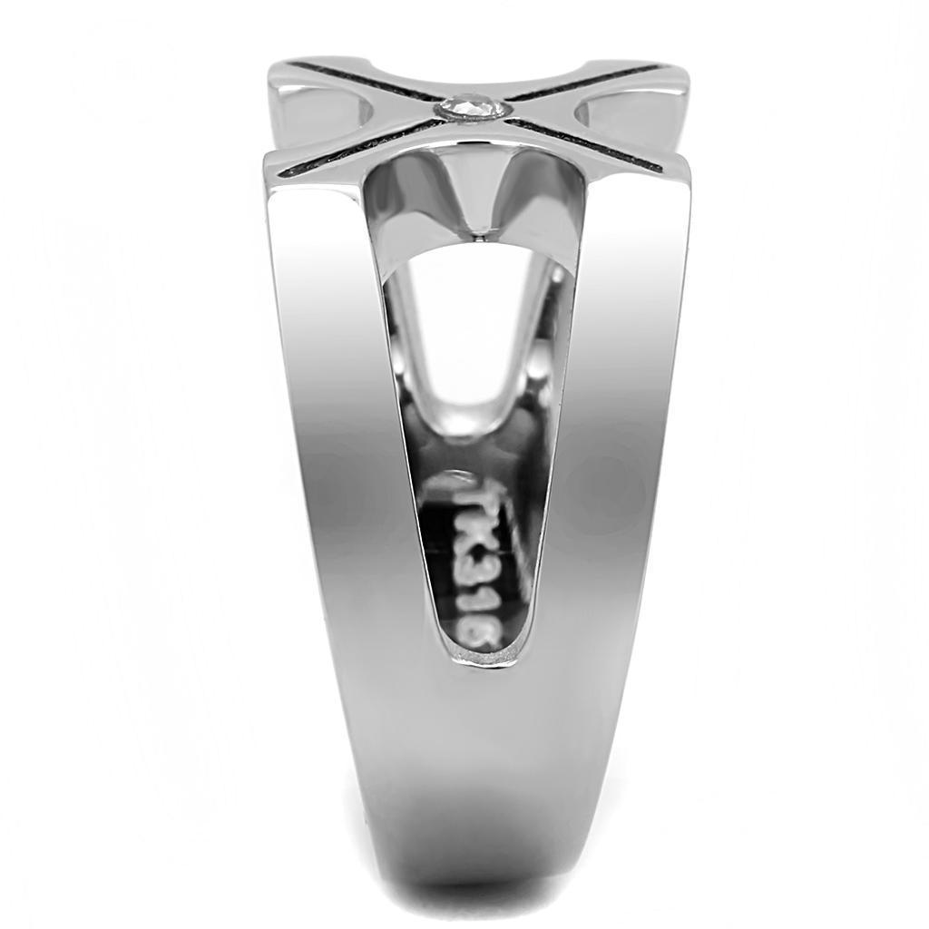 Anillo Color Plata Para Hombres de Acero Inoxidable en Equis - Jewelry Store by Erik Rayo
