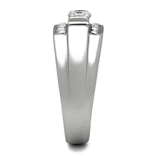 Anillo Color Plata Para Hombres de Acero Inoxidable en Nivel - Jewelry Store by Erik Rayo