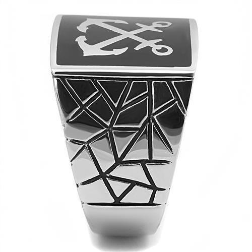 Anillo Color Plata Para Hombres de Acero Inoxidable - Jewelry Store by Erik Rayo