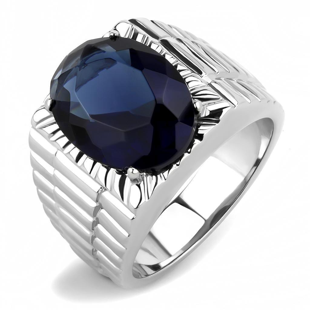 Anillo Color Plata Para Hombres de Acero Inoxidable Escalones a Montana - Jewelry Store by Erik Rayo