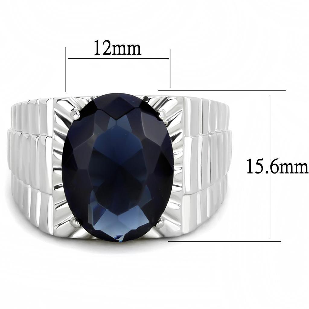 Anillo Color Plata Para Hombres de Acero Inoxidable Escalones a Montana - Jewelry Store by Erik Rayo