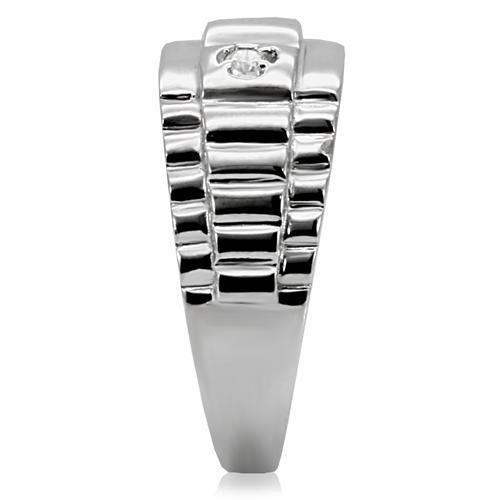 Anillo Color Plata Para Hombres de Acero Inoxidable Escalones Simple - Jewelry Store by Erik Rayo