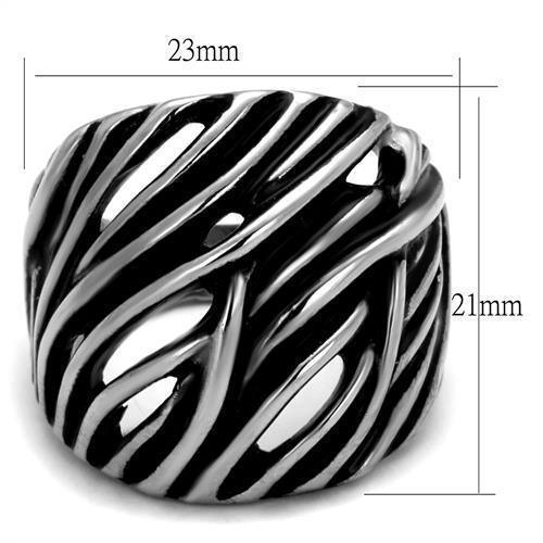 Anillo Color Plata Para Hombres de Acero Inoxidable Estilo Safari - Jewelry Store by Erik Rayo
