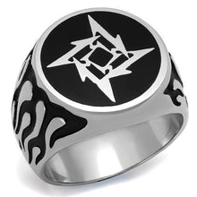 Load image into Gallery viewer, Anillo Color Plata Para Hombres y Ninos de Acero Inoxidable Estrella Ninja - Jewelry Store by Erik Rayo
