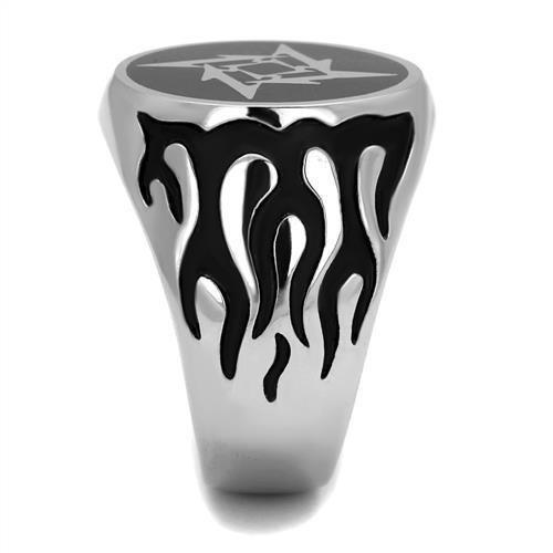 Anillo Color Plata Para Hombres de Acero Inoxidable Estrella Ninja - Jewelry Store by Erik Rayo