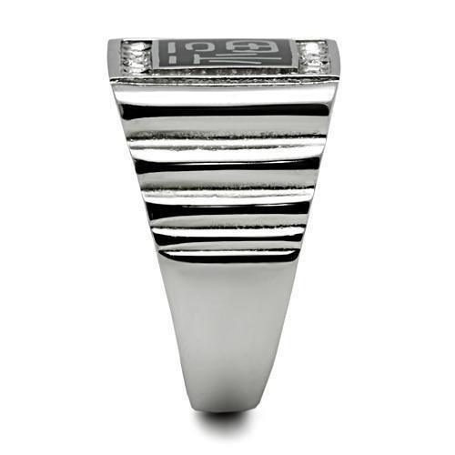 Anillo Color Plata Para Hombres de Acero Inoxidable Extrangero - Jewelry Store by Erik Rayo