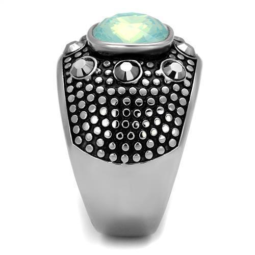 Anillo Color Plata Para Hombres de Acero Inoxidable Fireopal - Jewelry Store by Erik Rayo