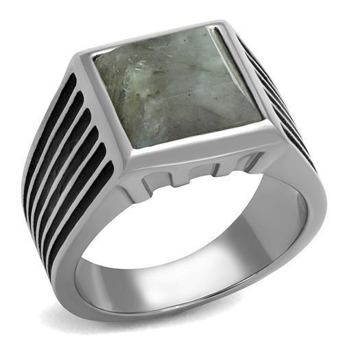 Anillo Color Plata Para Hombres y Ninos de Acero Inoxidable Gris Cielo - Jewelry Store by Erik Rayo