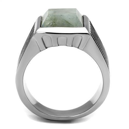 Anillo Color Plata Para Hombres de Acero Inoxidable Gris Cielo - Jewelry Store by Erik Rayo