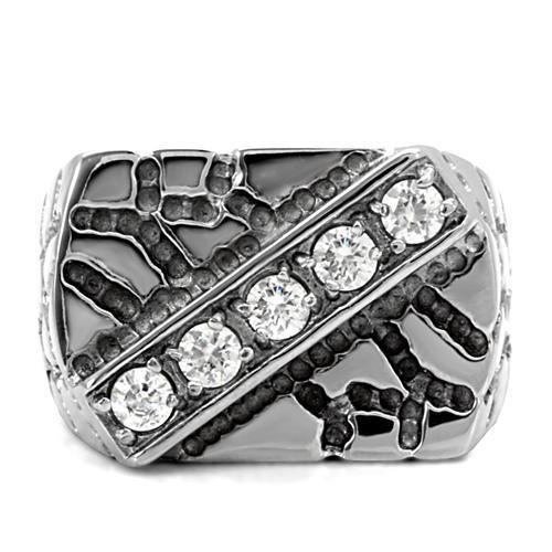 Anillo Color Plata Para Hombres de Acero Inoxidable Hecho a Mano - Jewelry Store by Erik Rayo