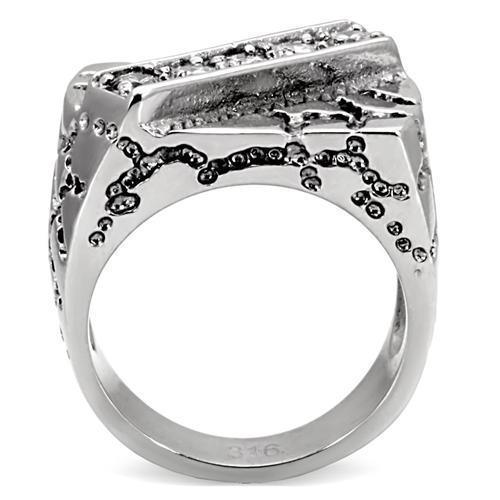 Anillo Color Plata Para Hombres de Acero Inoxidable Hecho a Mano - Jewelry Store by Erik Rayo