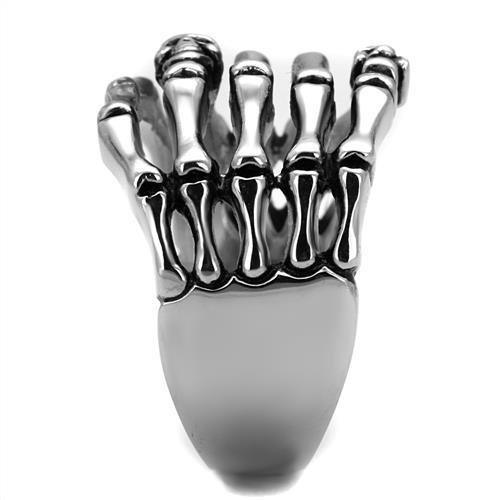 Anillo Color Plata Para Hombres de Acero Inoxidable Huesos y Calaveras - Jewelry Store by Erik Rayo