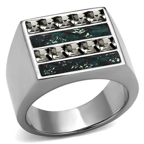 Anillo Color Plata Para Hombres de Acero Inoxidable Illusion - Jewelry Store by Erik Rayo