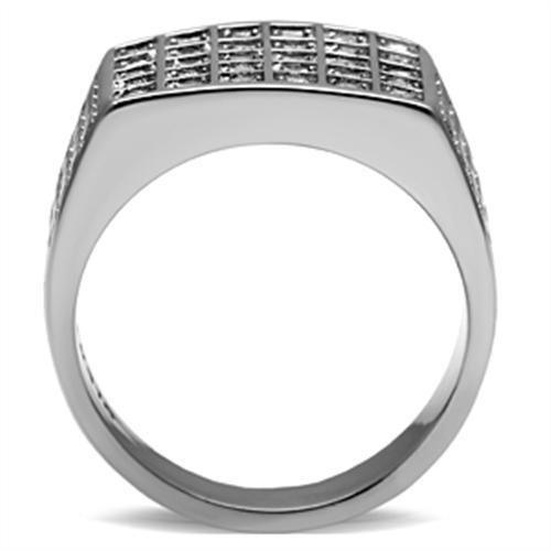 Anillo Color Plata Para Hombres de Acero Inoxidable Iluminante - Jewelry Store by Erik Rayo