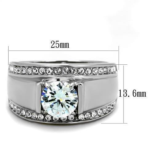Anillo Color Plata Para Hombres de Acero Inoxidable Italiano Mafioso Elegante - Jewelry Store by Erik Rayo