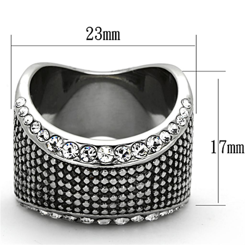 Anillo Color Plata Para Hombres de Acero Inoxidable La Calle Antigua - Jewelry Store by Erik Rayo