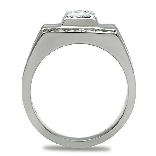 Anillo Color Plata Para Hombres de Acero Inoxidable Linear - Jewelry Store by Erik Rayo