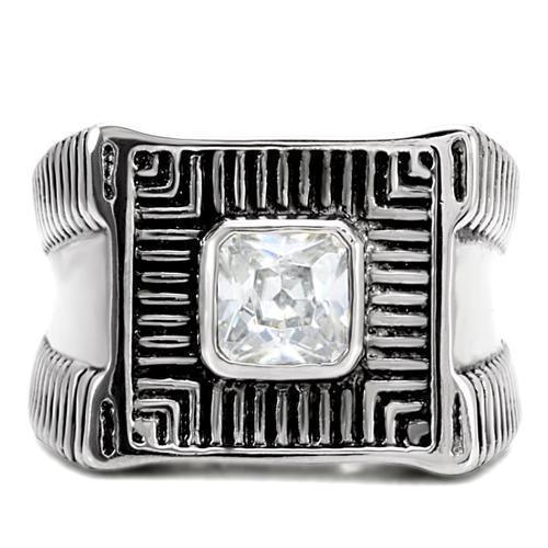 Anillo Color Plata Para Hombres de Acero Inoxidable Llamativo - Jewelry Store by Erik Rayo