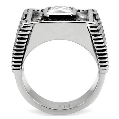 Anillo Color Plata Para Hombres de Acero Inoxidable Llamativo - Jewelry Store by Erik Rayo