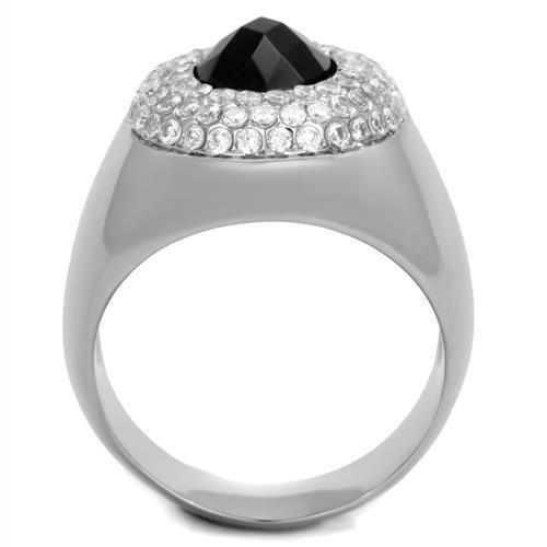 Anillo Color Plata Para Hombres de Acero Inoxidable Lujoso en Zafiro - Jewelry Store by Erik Rayo