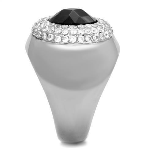 Anillo Color Plata Para Hombres de Acero Inoxidable Lujoso en Zafiro - Jewelry Store by Erik Rayo