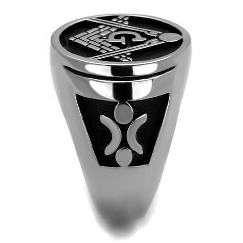 Anillo Color Plata Para Hombres de Acero Inoxidable Masonico Elegante - Jewelry Store by Erik Rayo