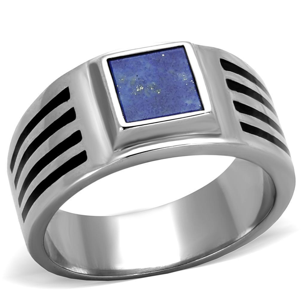Anillo Color Plata Para Hombres de Acero Inoxidable Matera - Jewelry Store by Erik Rayo