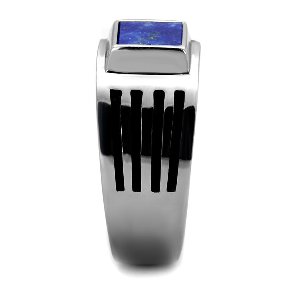 Anillo Color Plata Para Hombres de Acero Inoxidable Matera - Jewelry Store by Erik Rayo