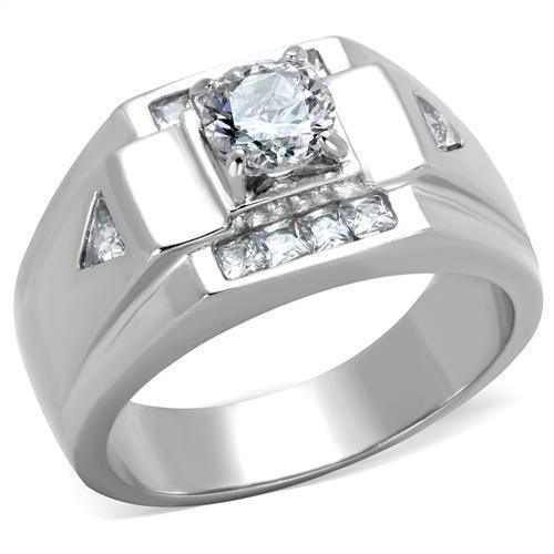 Anillo Color Plata Para Hombres de Acero Inoxidable Melfi - Jewelry Store by Erik Rayo