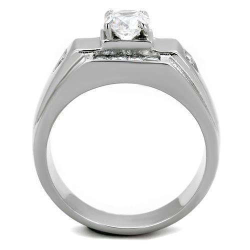 Anillo Color Plata Para Hombres de Acero Inoxidable Melfi - Jewelry Store by Erik Rayo