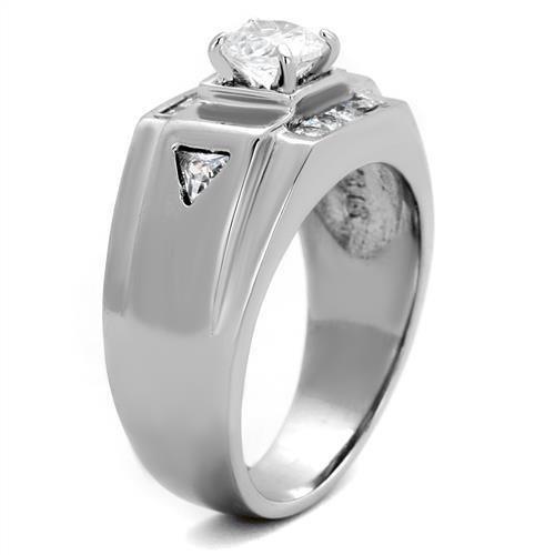 Anillo Color Plata Para Hombres de Acero Inoxidable Melfi - Jewelry Store by Erik Rayo