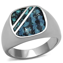 Load image into Gallery viewer, Anillo Color Plata Para Hombres de Acero Inoxidable Olas de Oceano - Jewelry Store by Erik Rayo
